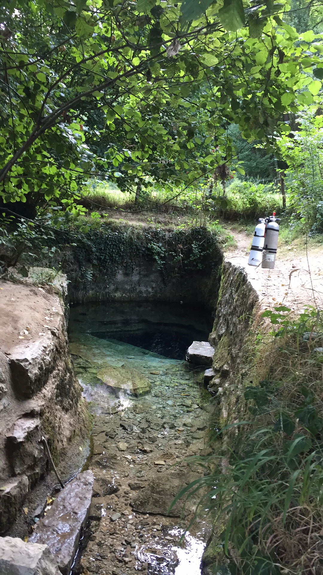Résurgence de Marchepied - photo du site de plongée
